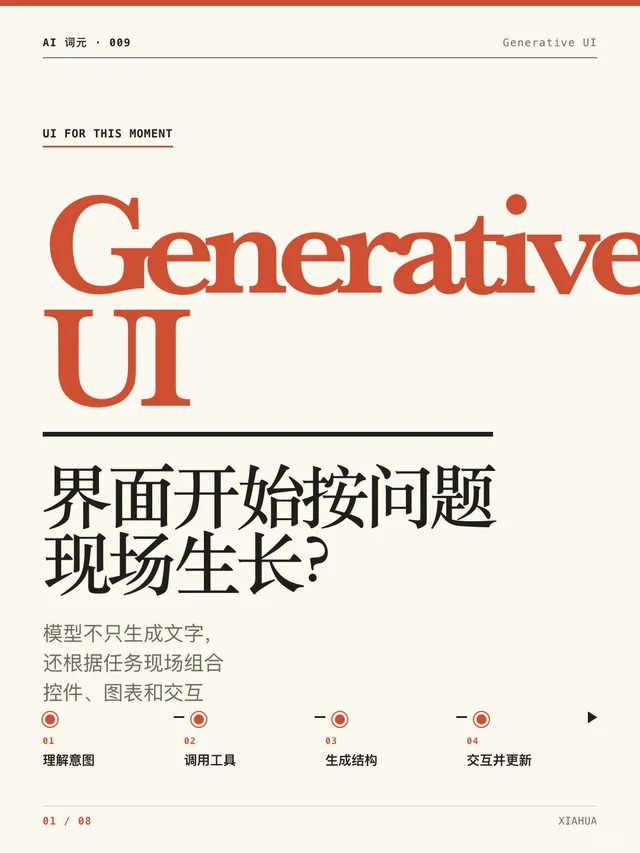 Generative UI：界面开始按问题现场生长 笔记封面