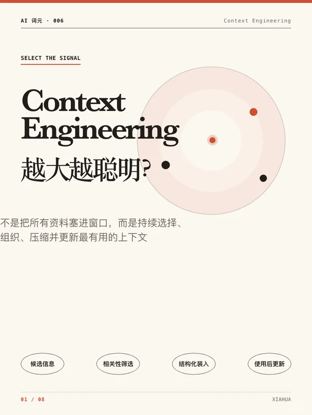 Context Engineering：窗口越大就越聪明吗 笔记封面
